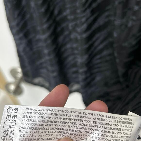 Ariat Black Shadow Mini Dress Velvet Burnout Animal Print Dolman Sleeves New Lrg - Picture 16 of 16